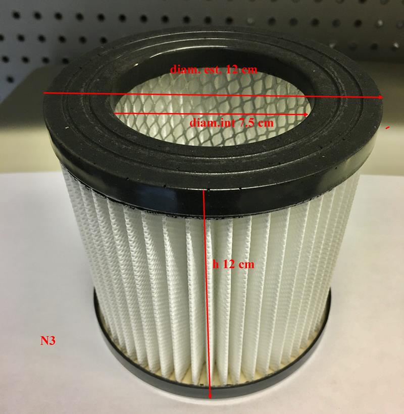 Filtro di Ricambio a Cartuccia per Aspiracenere Lavor